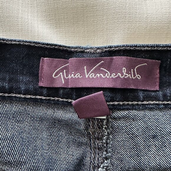 Gloria Vanderbilt Amanda Rhinestone Pocket Stretch Jeans Dark Blue Women's SZ 10 - Picture 14 of 14